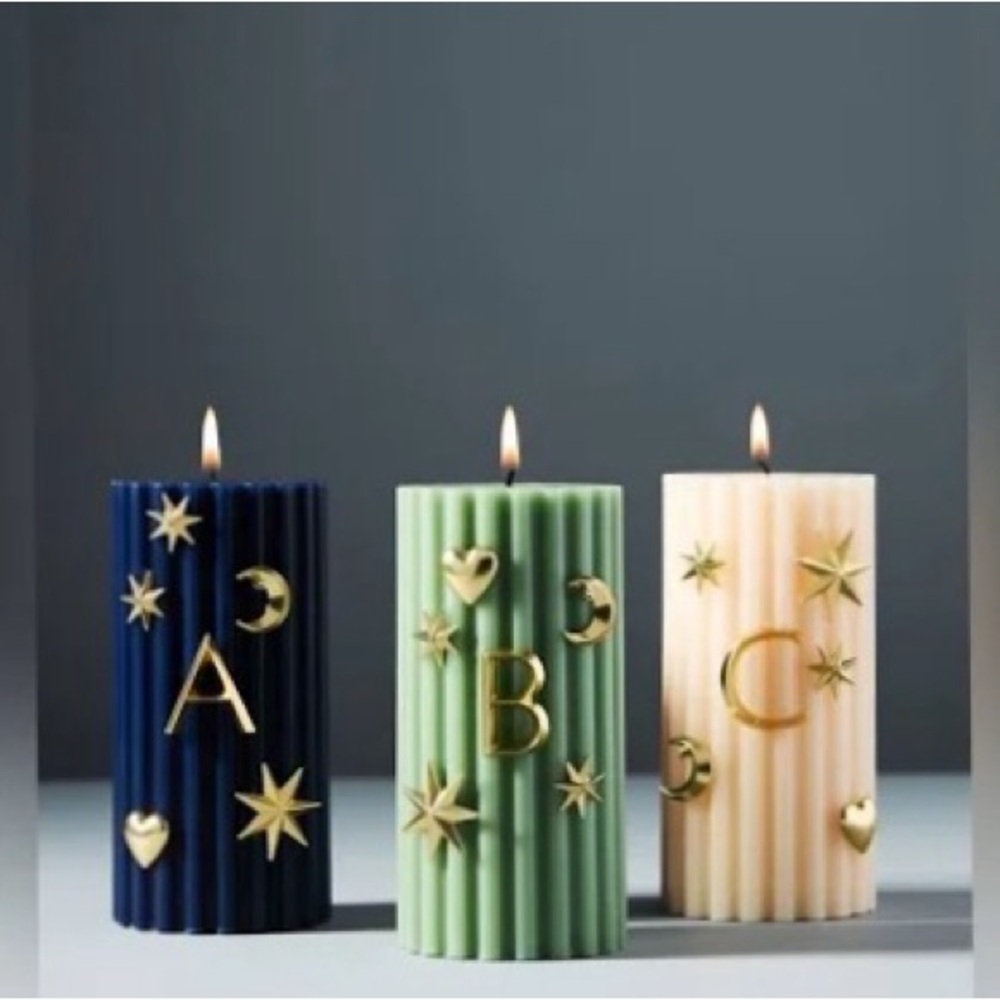 NIB Anthropologie Monogram Candle Charm. Letter “J”